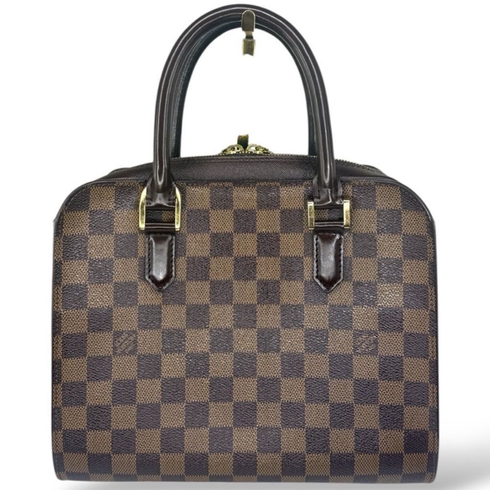 LOUIS VUITTON Damier Ebene Triana Top Handle Bag